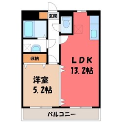 真岡駅 バス7分  真岡工業団地下車：停歩5分 1階の物件間取画像